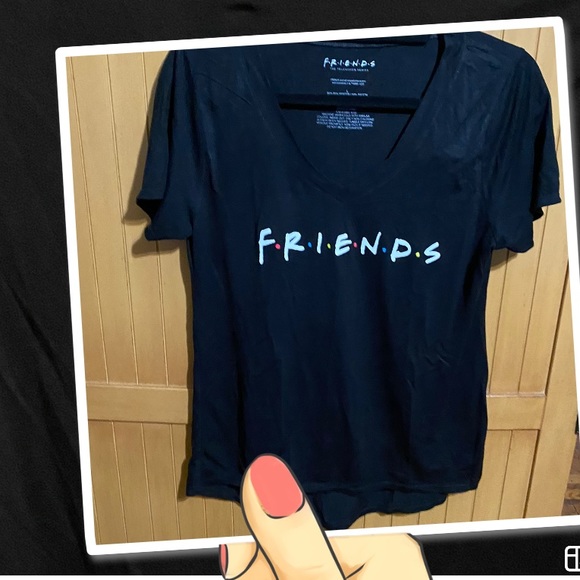 Tops - Friends Short Sleeve  T-Shirt/Nwt/Black/Large